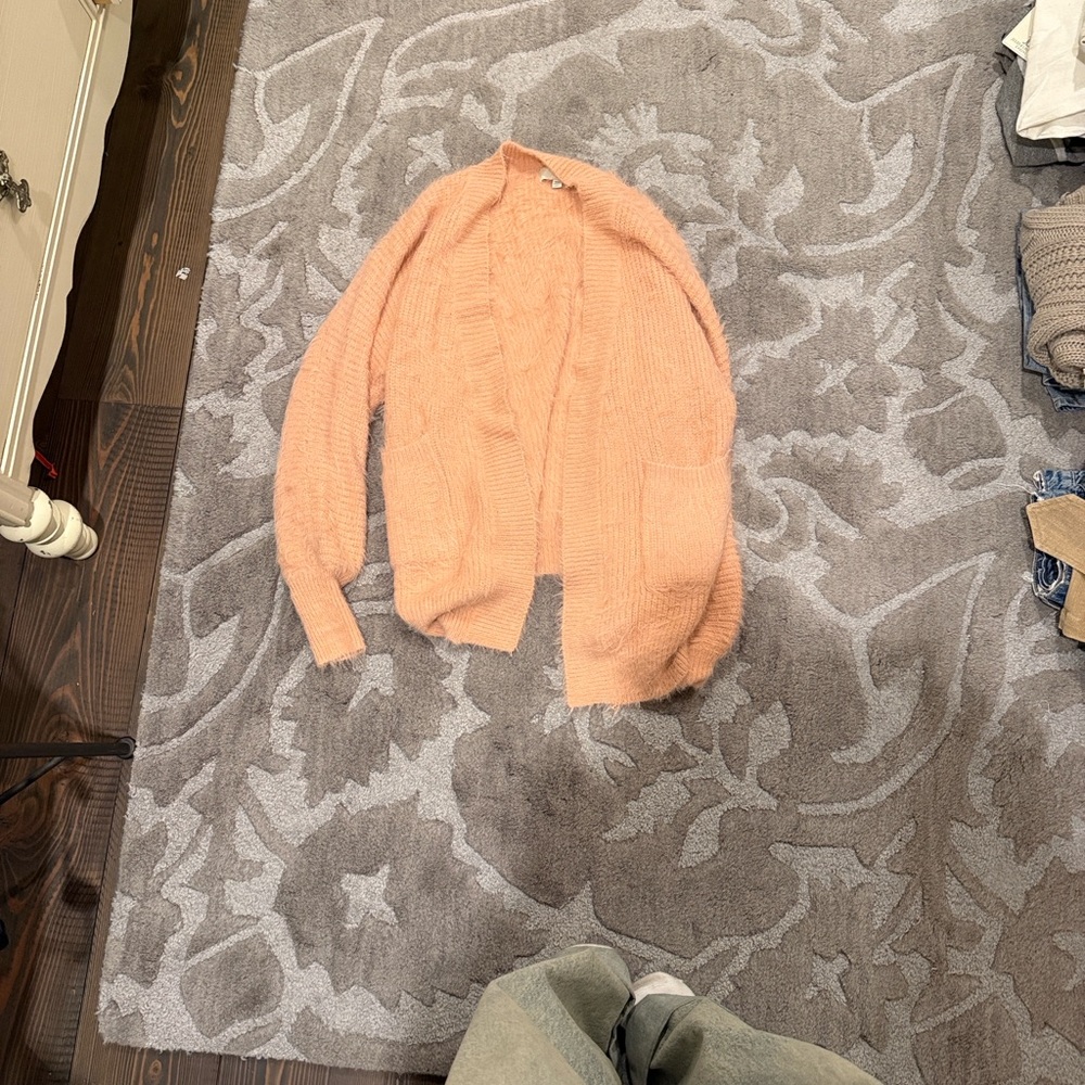 Pinch Soft Peach Cardigan Sweater